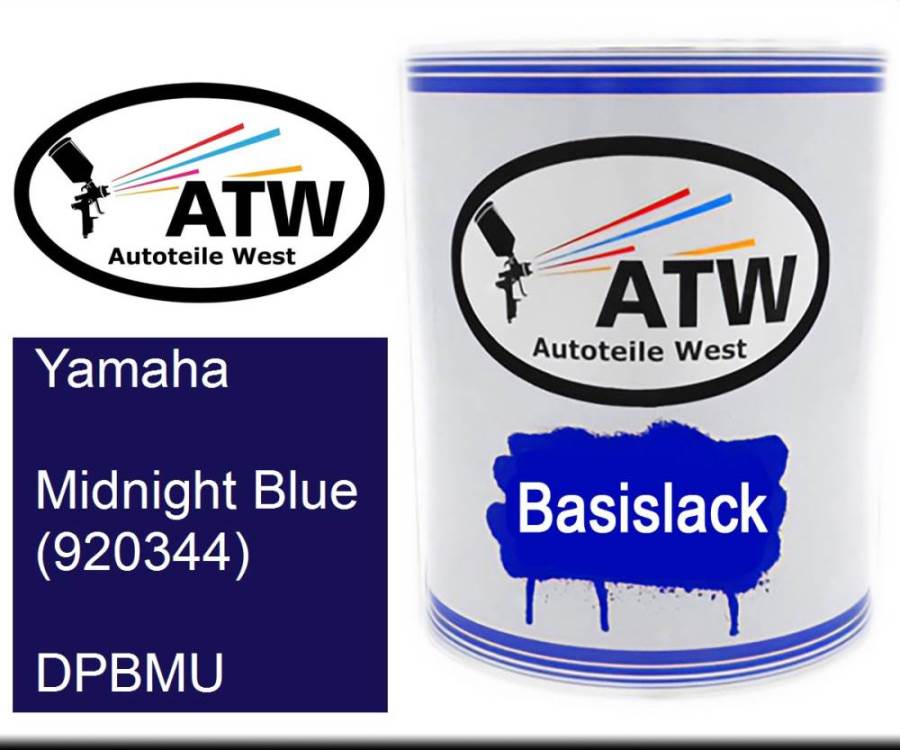 Yamaha, Midnight Blue (920344), DPBMU: 1L Lackdose, von ATW Autoteile West.